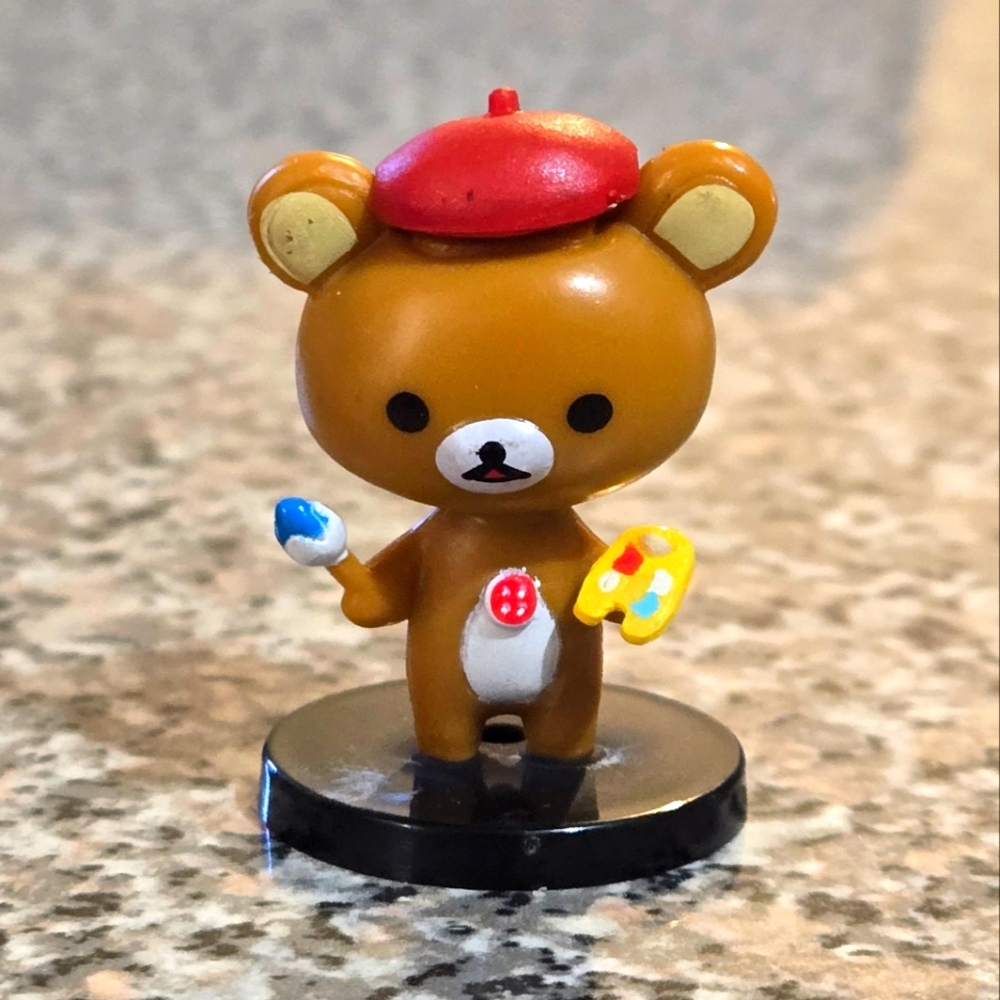 🍒🍒 Rilakkuma Painting Mini Figurine